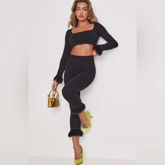 Black fur trim set - Picture 1 of 13